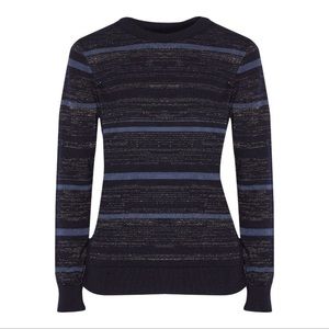 NWOT Anthropologie Sweaters | M.I.H  Women's Blue Falls Metallic Strip sz small